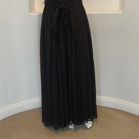 ModCloth Meant to Be V-Neck Maxi Dress BlackSize 16 BNWOT